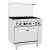 CookRite ATO-6B Commercial Manual Natural Gas Range 6 Burner Hotplates With Standard Oven 36″ – 177,000 BTU