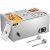 VEVOR 110V Commercial Food Warmer 2×1/3GN and 2×1/6GN, 4-Pan Stainless Steel Bain Marie 14.8 Qt Capacity, 1500W Steam Table 15cm/6inch Deep,Temp. Control 86-185, Electric Soup Warmer w/Lids & 2 Ladles