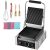 Happybuy Commercial Sandwich Panini Press Grill,1800W Single Full Grooved Plates Electric Stainless Steel Sandwich Maker,Temperature Control 122°F-572°F Non Stick Surface for Hamburgers Steaks Bacons