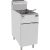 CookRite ATFS-40 Commercial Deep Fryer with Baskets 3 Tube Stainless Steel Natural Gas Floor Fryers-102000 BTU