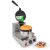ALDKitchen Belgian Waffle Maker | Waffle Iron | 360° Rotating Mechanism | 1 Round-Shape Waffle | Nonstick | 110V (SINGLE)